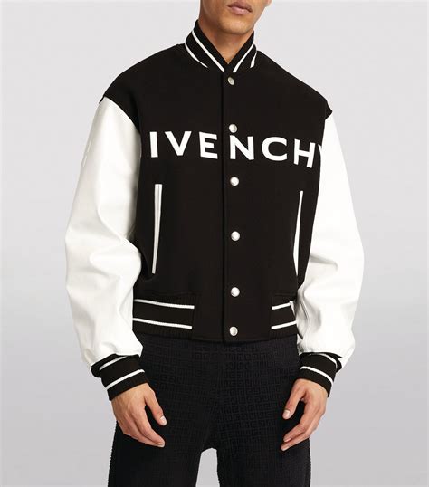 givenchy leather trench coat|givenchy varsity jacket men's.